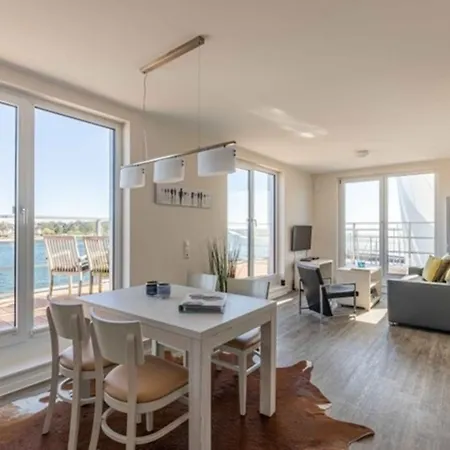 Apartment Apartmenthaus Hafenspitze Ap 41 Seeblick Blickrichtung Offene See Binnenhafen Nord Eckernförde